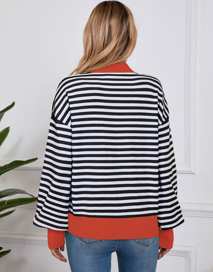 Casual Striped Pullover