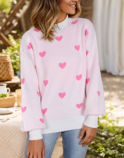 Casual Heart Sweater