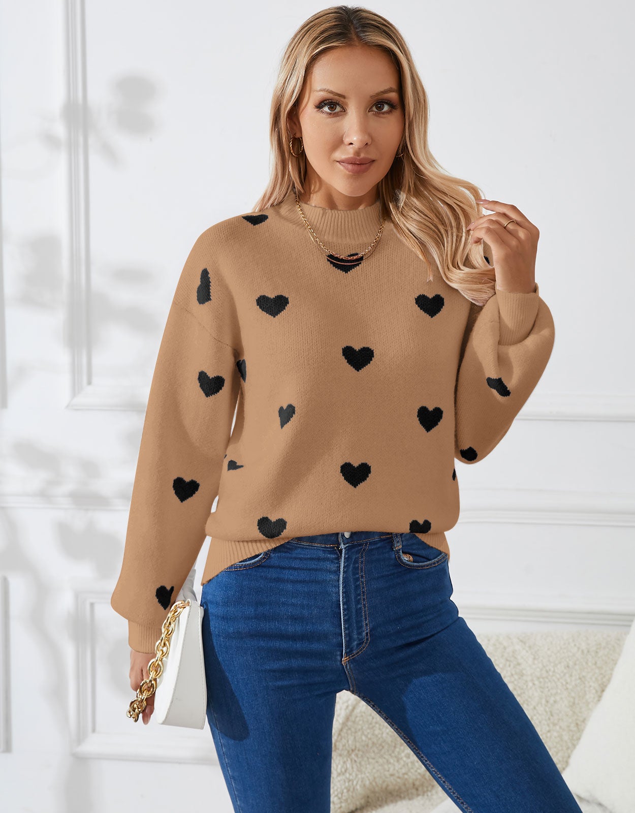 Casual Heart Sweater