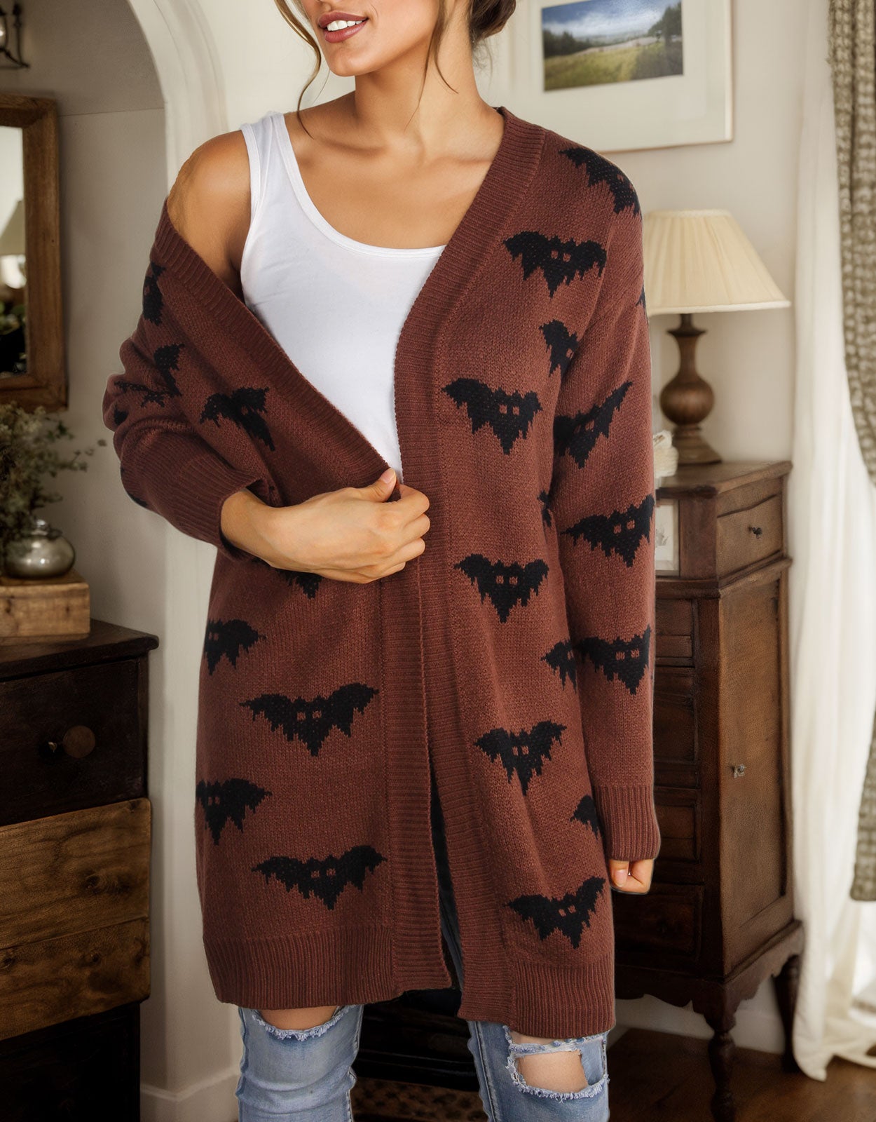 Bat Long Sleeve Cardigan