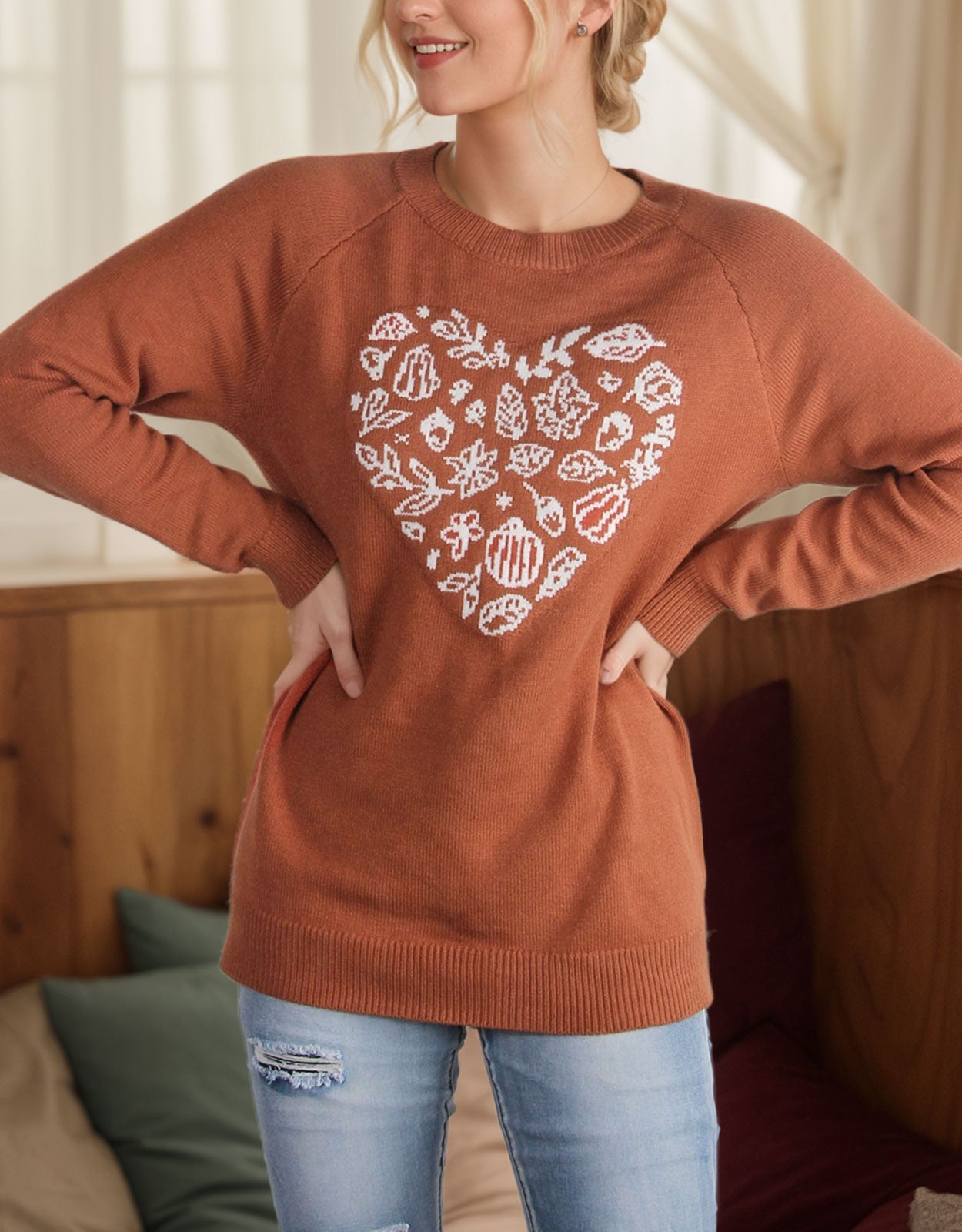 Love Heart Halloween Sweater