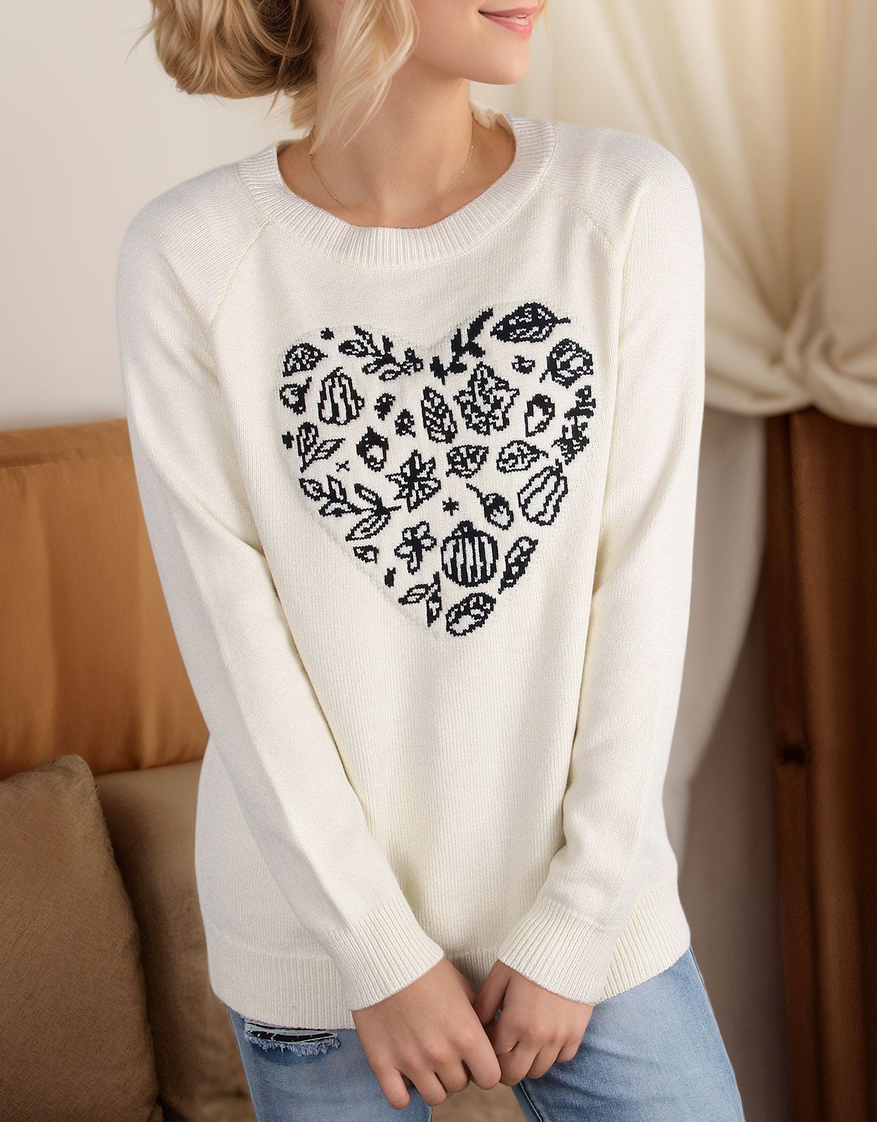 Love Heart Halloween Sweater