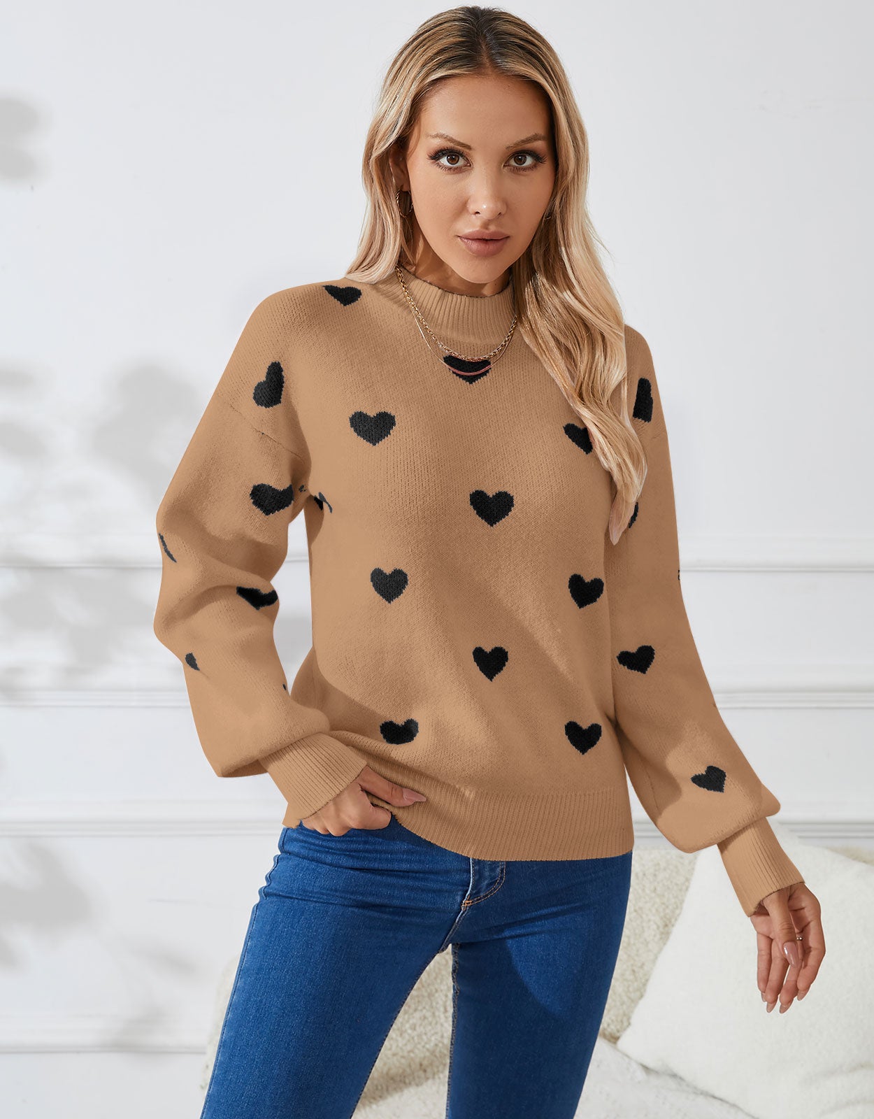 Casual Heart Sweater