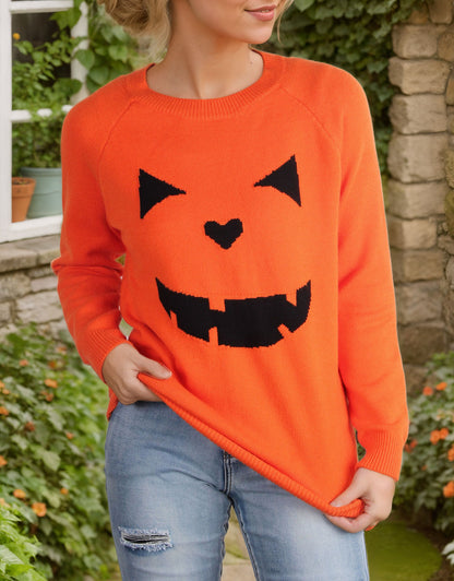 Halloween Evil Smiley Sweater