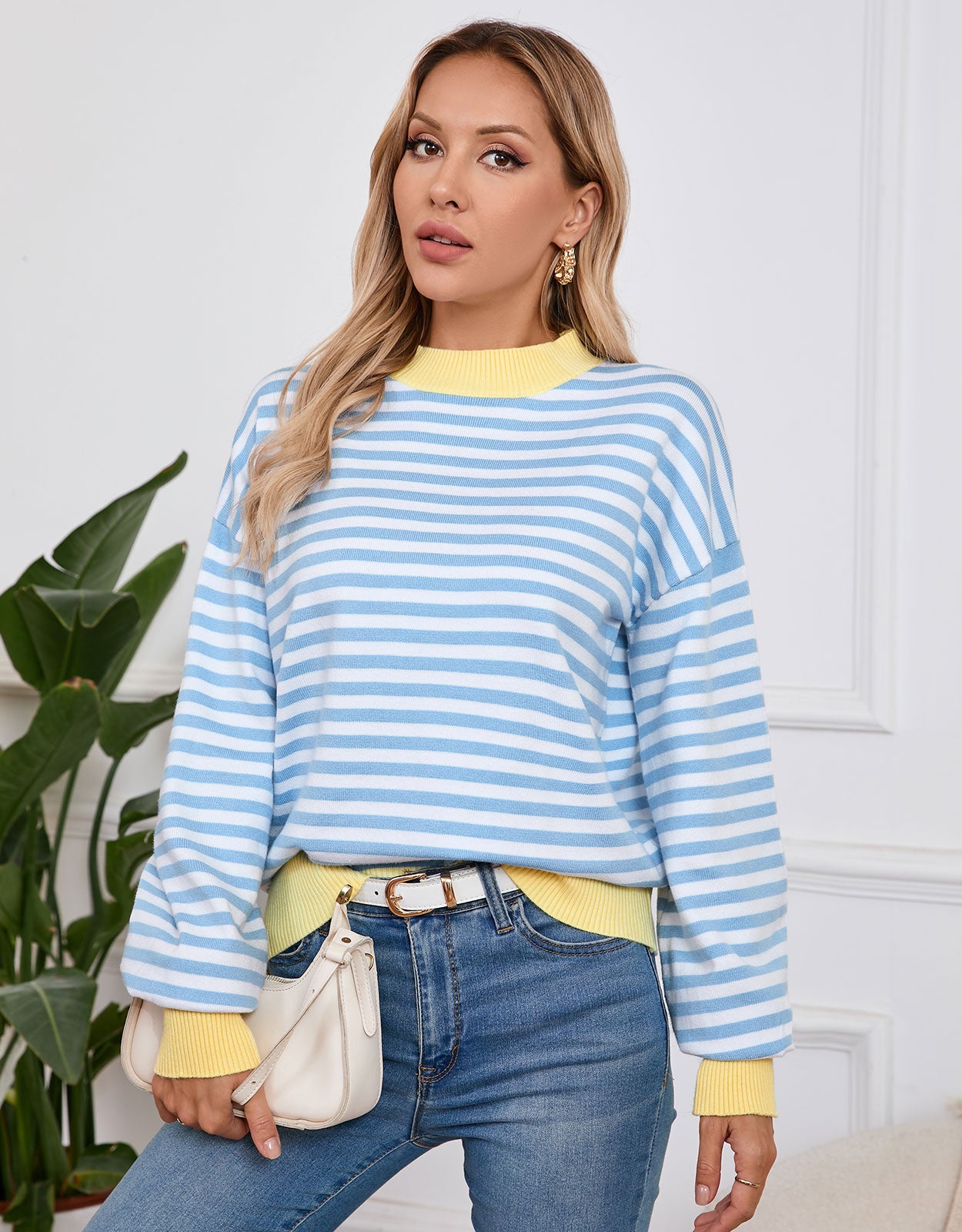 Casual Striped Pullover