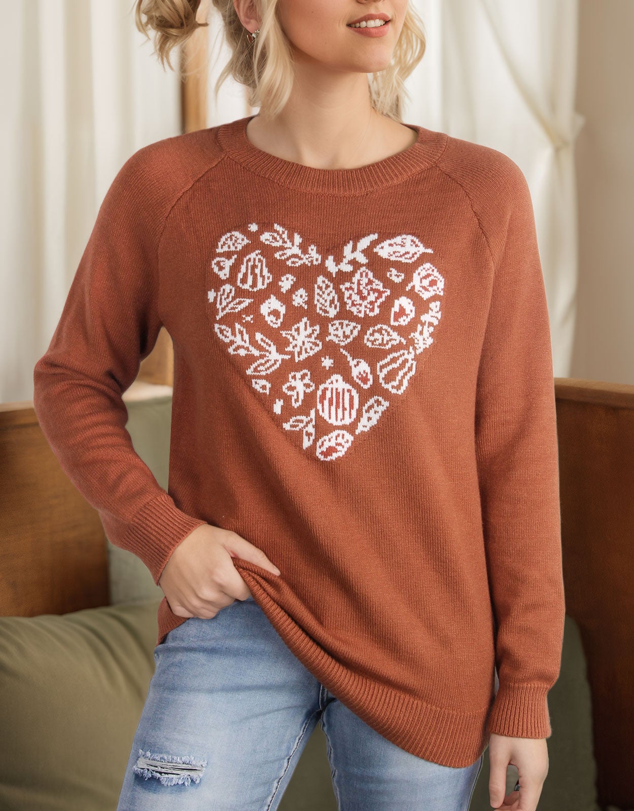 Love Heart Halloween Sweater