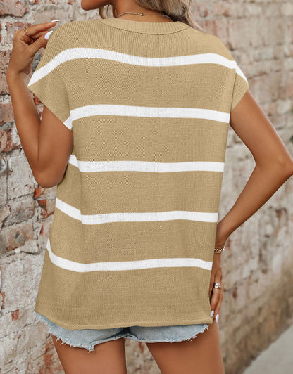 Knit Lightweight Pullover Top