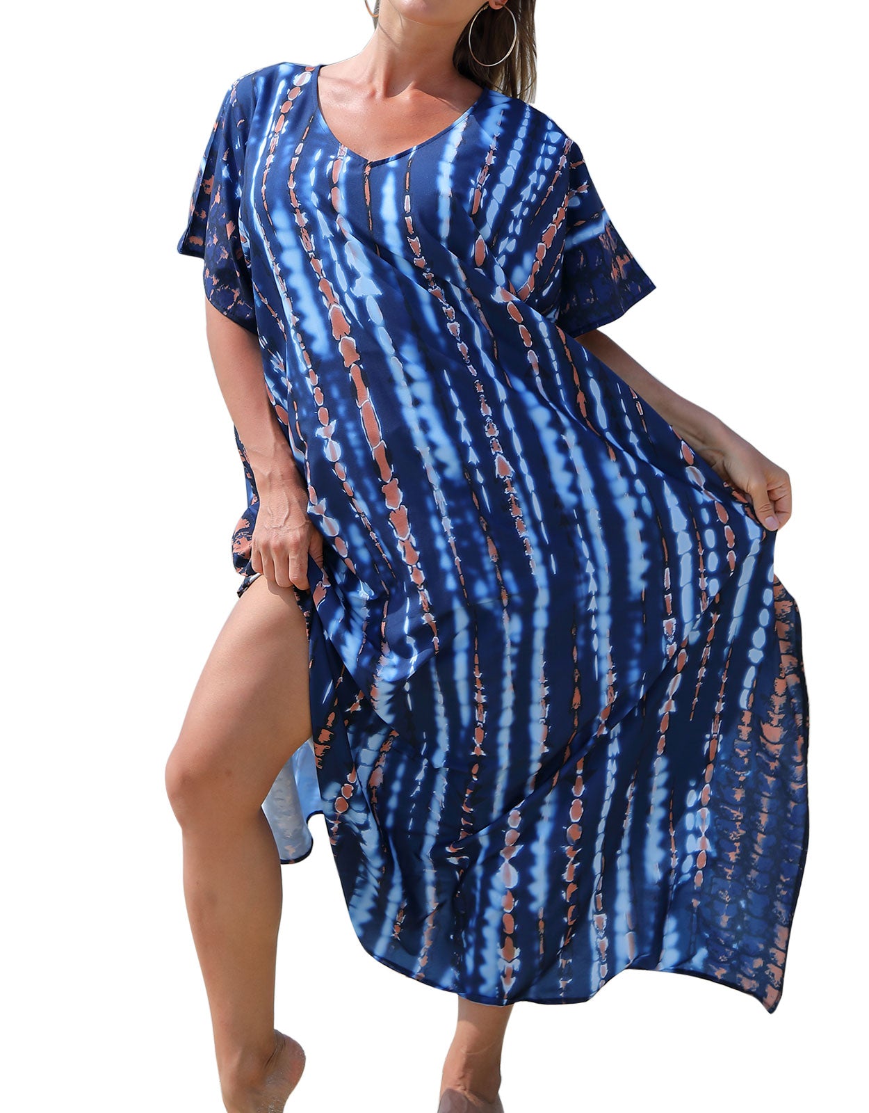 Women V-Neck Plus Size Swimwear Cover Ups