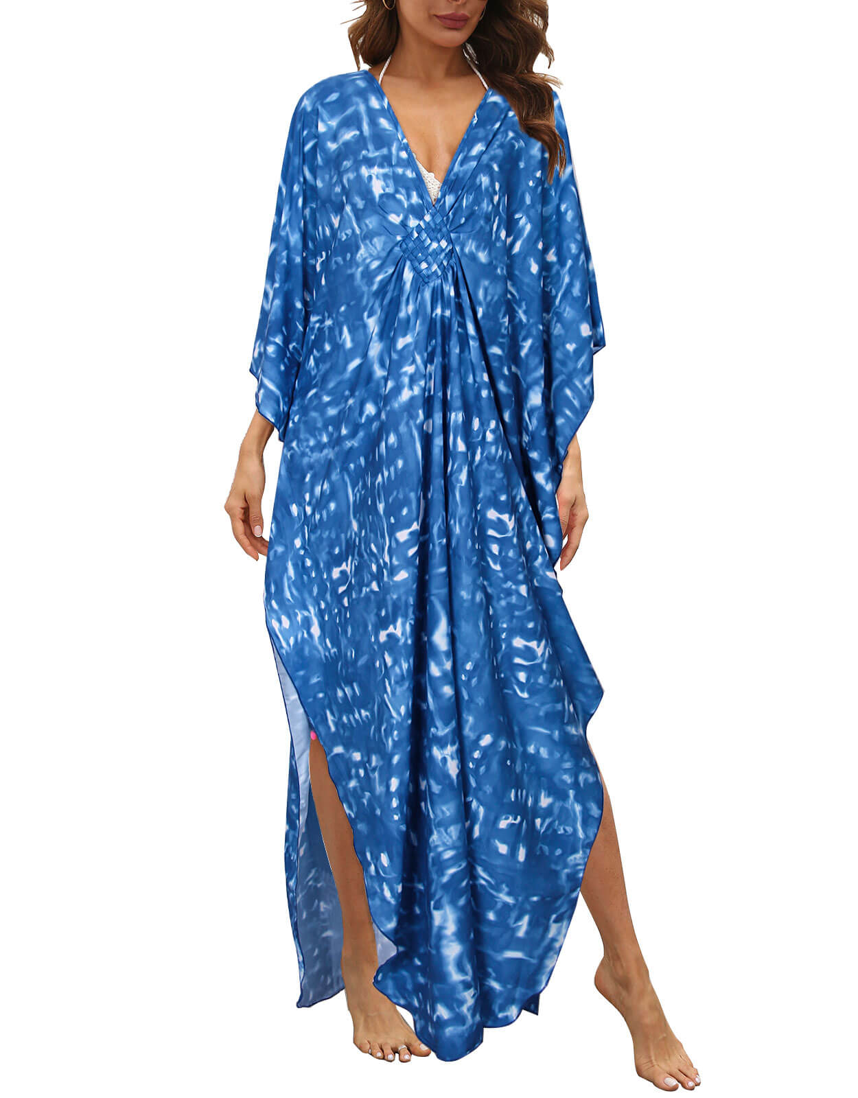 Women Zebra Printed Swimwear Cover Ups