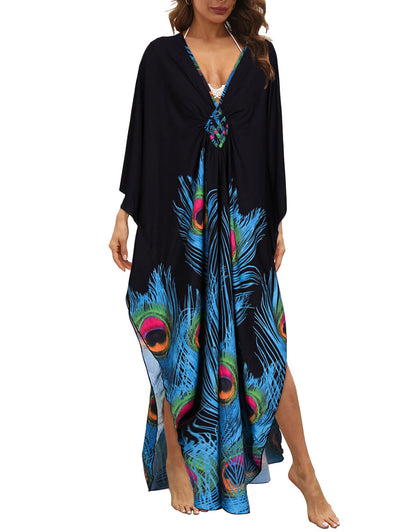 Women Zebra Printed Swimwear Cover Ups