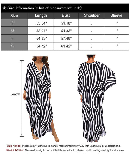 Women Zebra Printed Swimwear Cover Ups