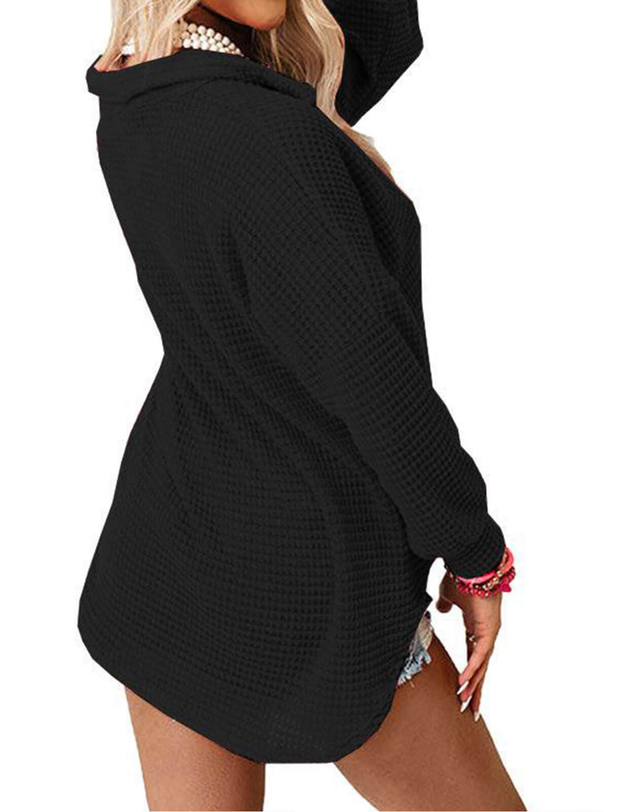 Solid Color Long Sleeve Cardigan Sweater