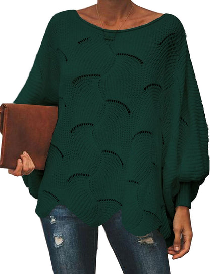 green sweater