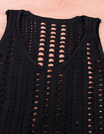 Crochet Tank Swimsuit Cover Up