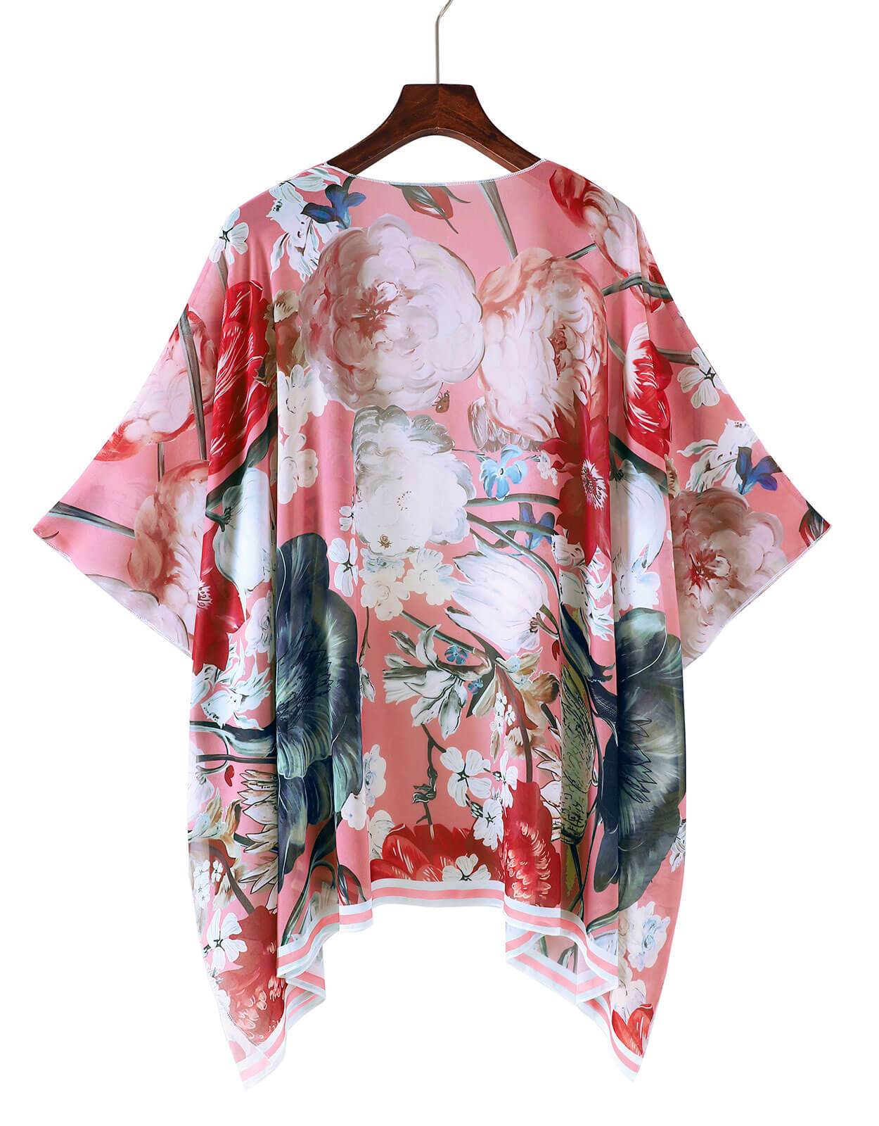 Floral Chiffon Kimono Cardigans