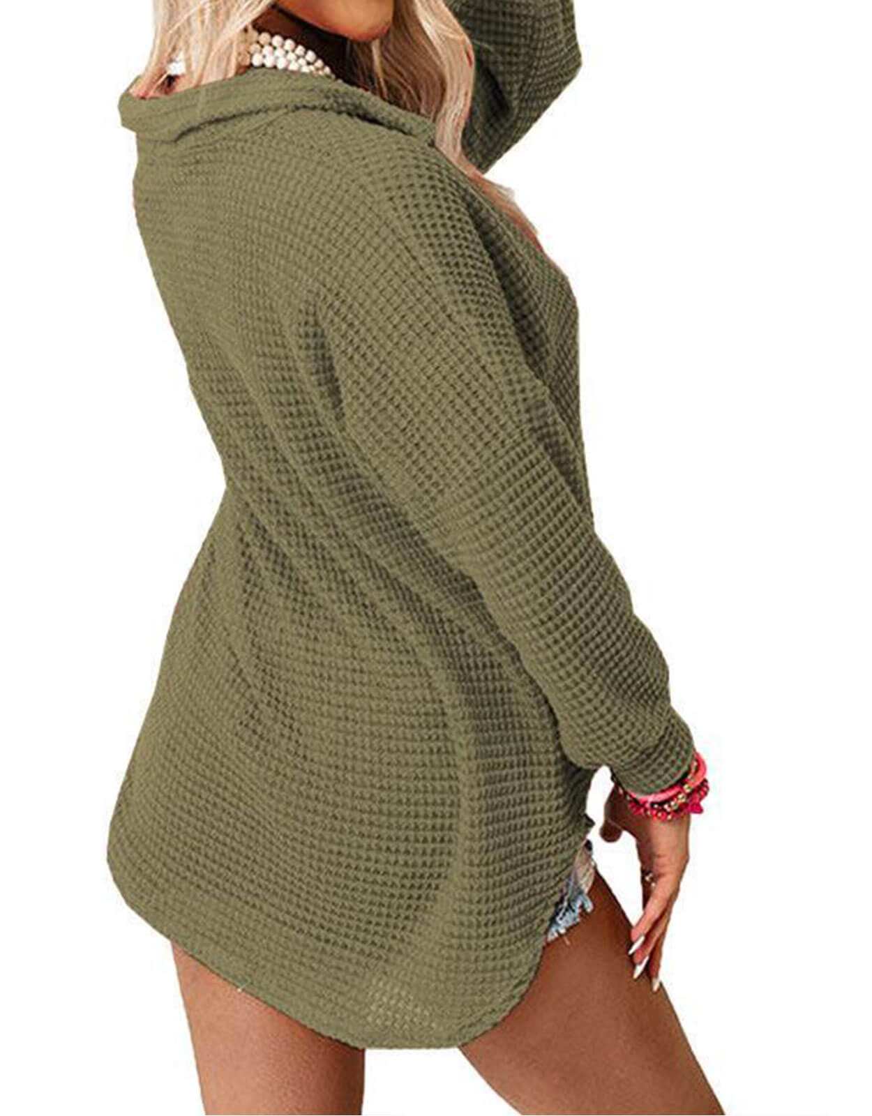 Solid Color Long Sleeve Cardigan Sweater